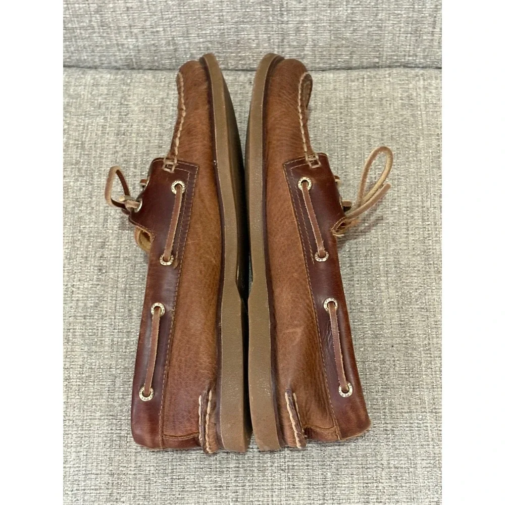 Sperry Gold Cup Authentic  Brown Leather Boat Shoes Classic Deck 10.5